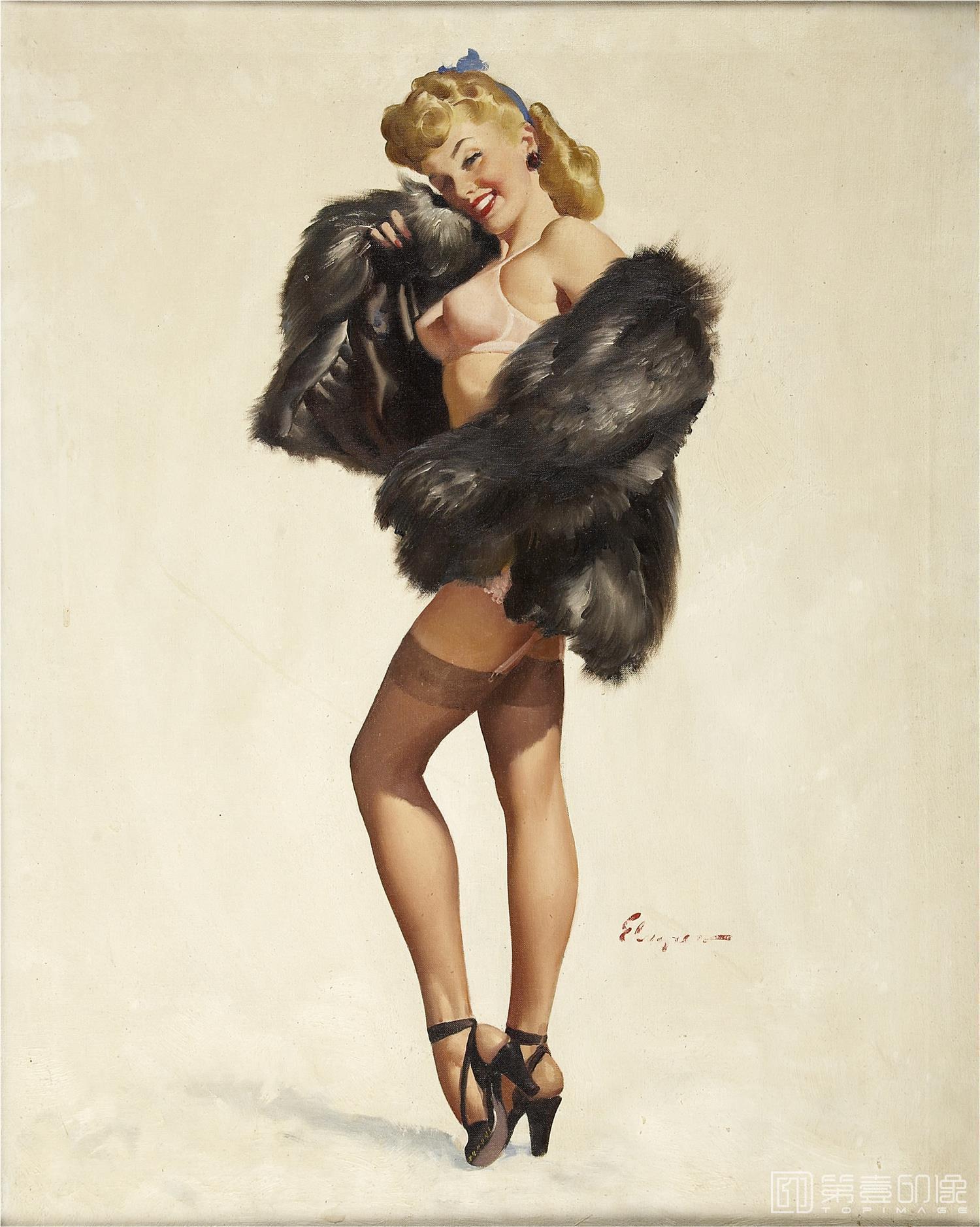 油画-吉尔·艾尔夫格雷恩 Gil Elvgren 作品集-141